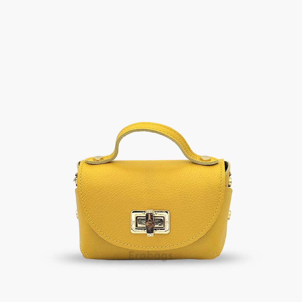 Handtasche aus echtem Leder Made in Italy EB10080