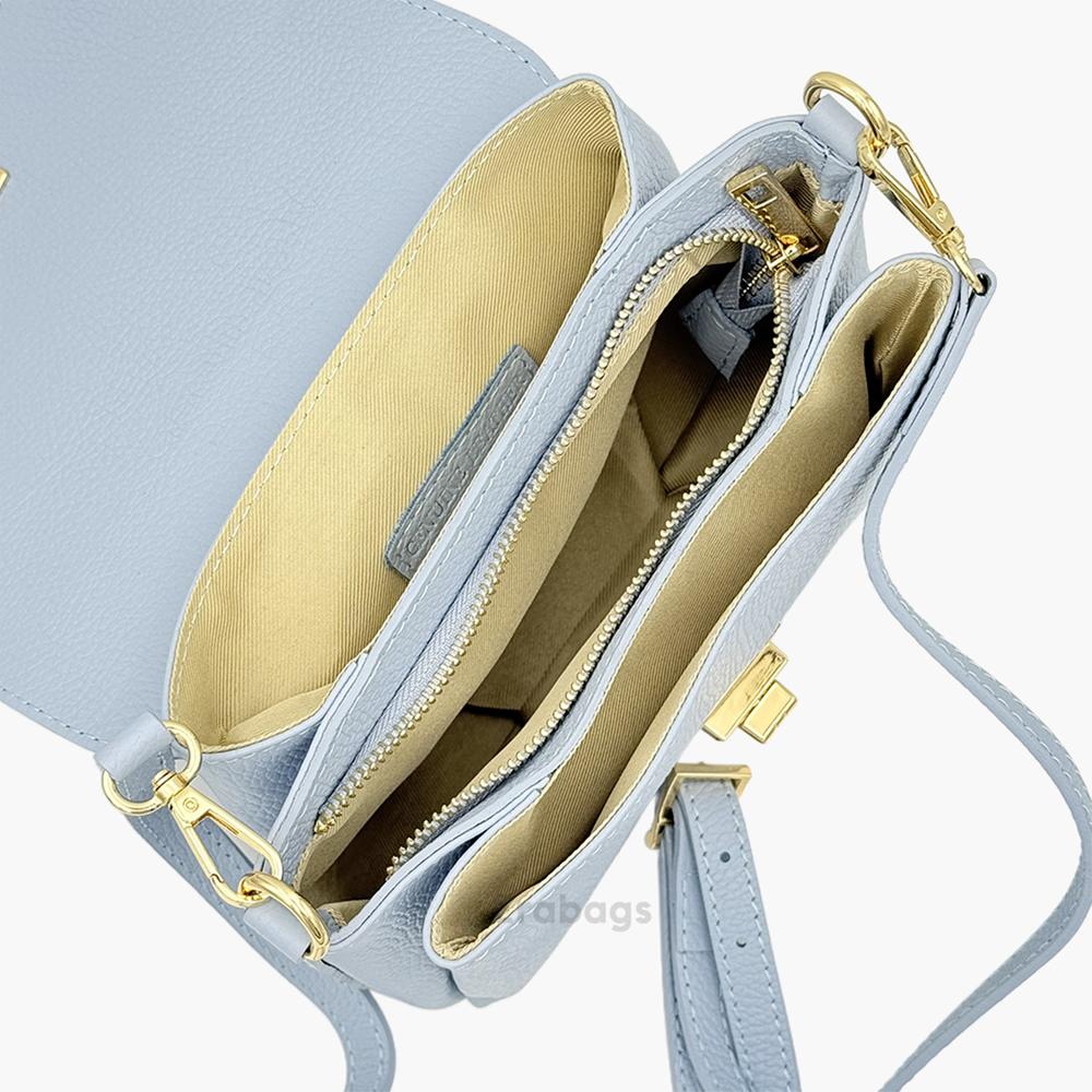 Messenger Bag in Genuine Leather Made in Italy EB10083