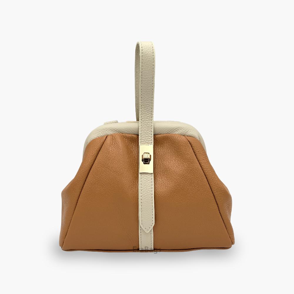 HandBag in Genuine Leather Made in Italy EB10084
