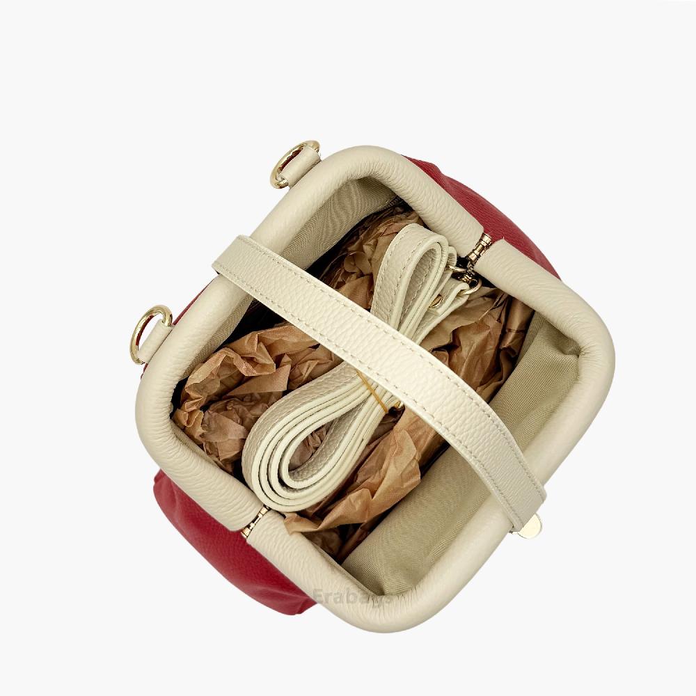 HandBag in Genuine Leather Made in Italy EB10084