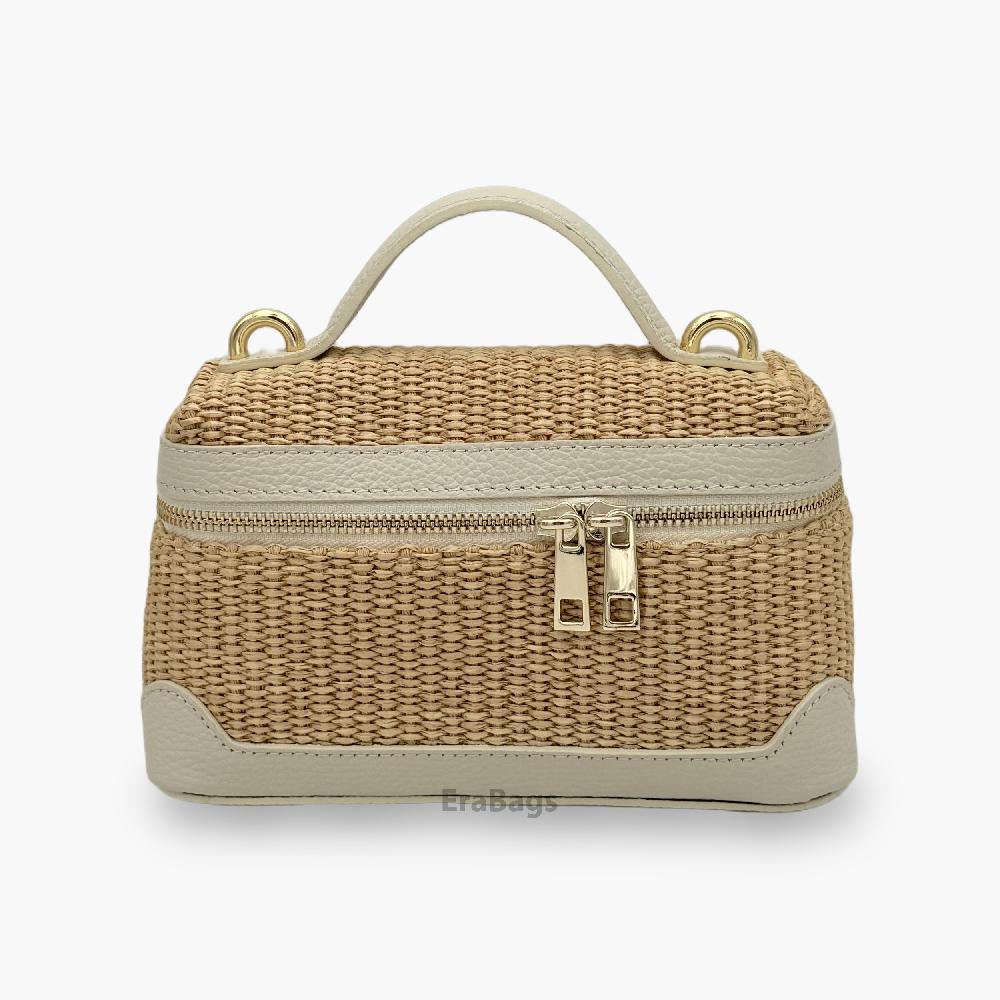 Handtasche aus echtem Leder Made in Italy EB10087