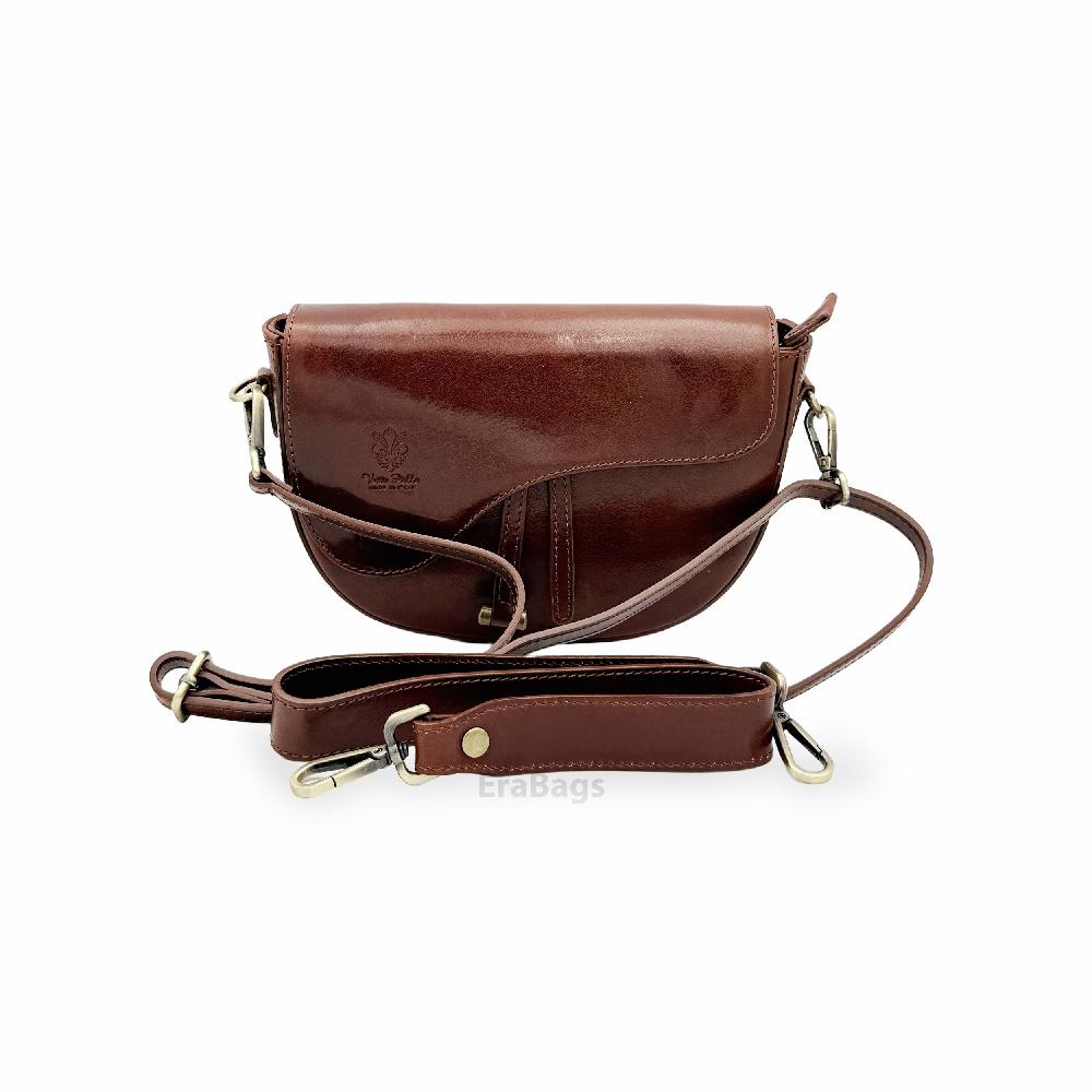 Buffered High Quality Genuine Leather Messenger Bag Made in Italy EB10099