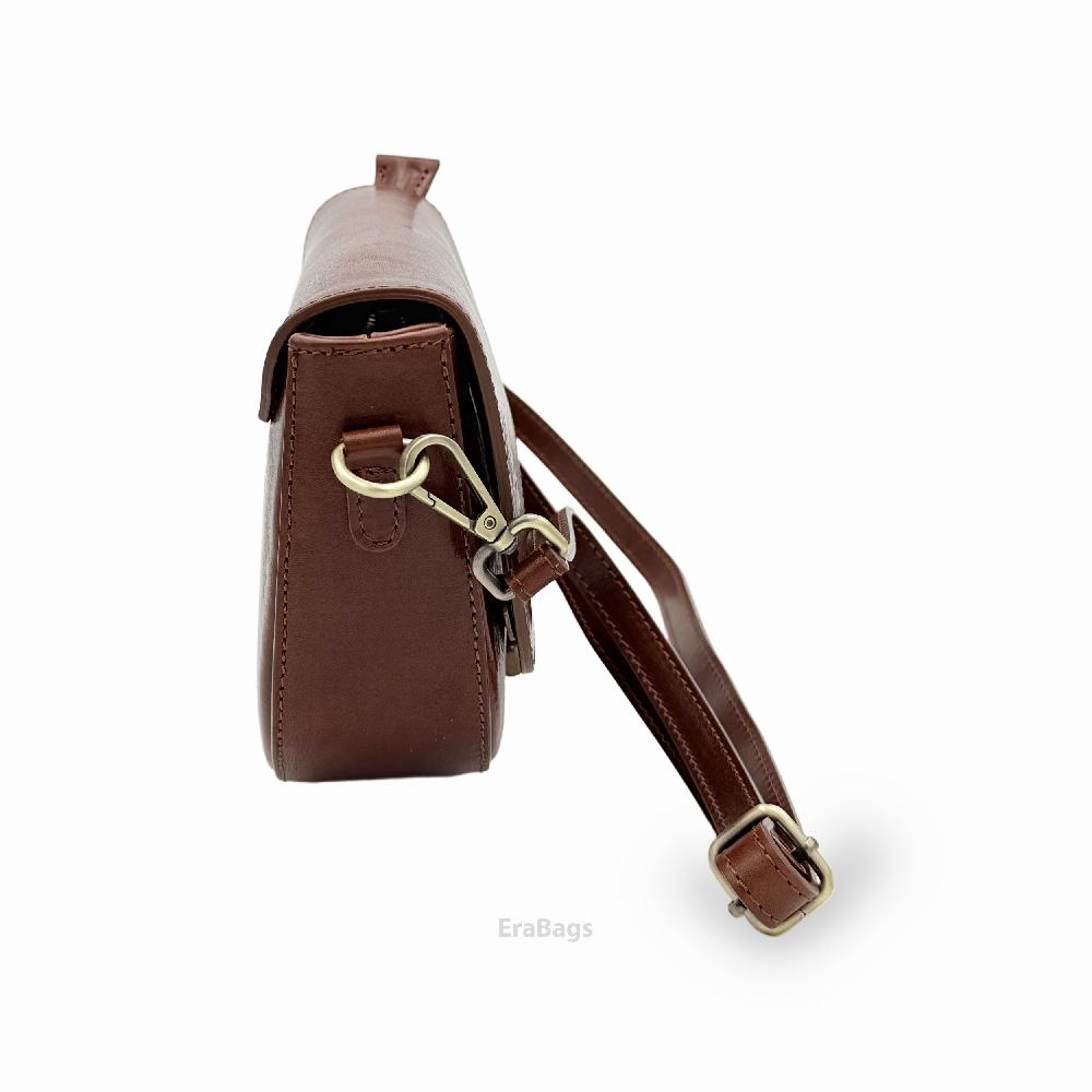 Buffered High Quality Genuine Leather Messenger Bag Made in Italy EB10099