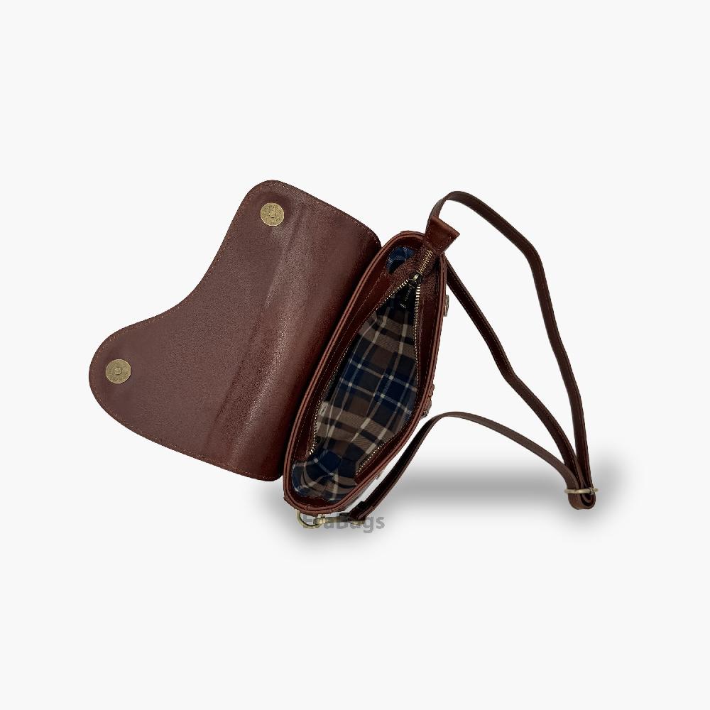 Buffered High Quality Genuine Leather Messenger Bag Made in Italy EB10099