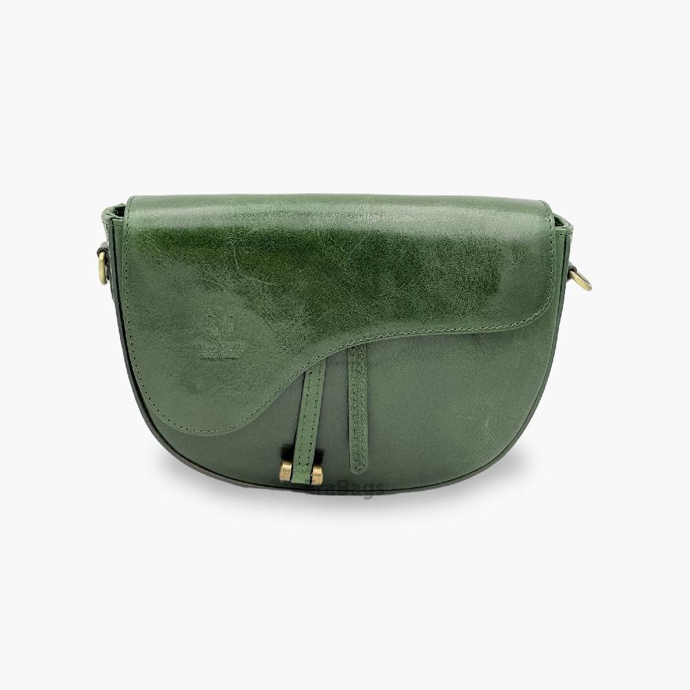 Buffered High Quality Genuine Leather Messenger Bag Made in Italy EB10099