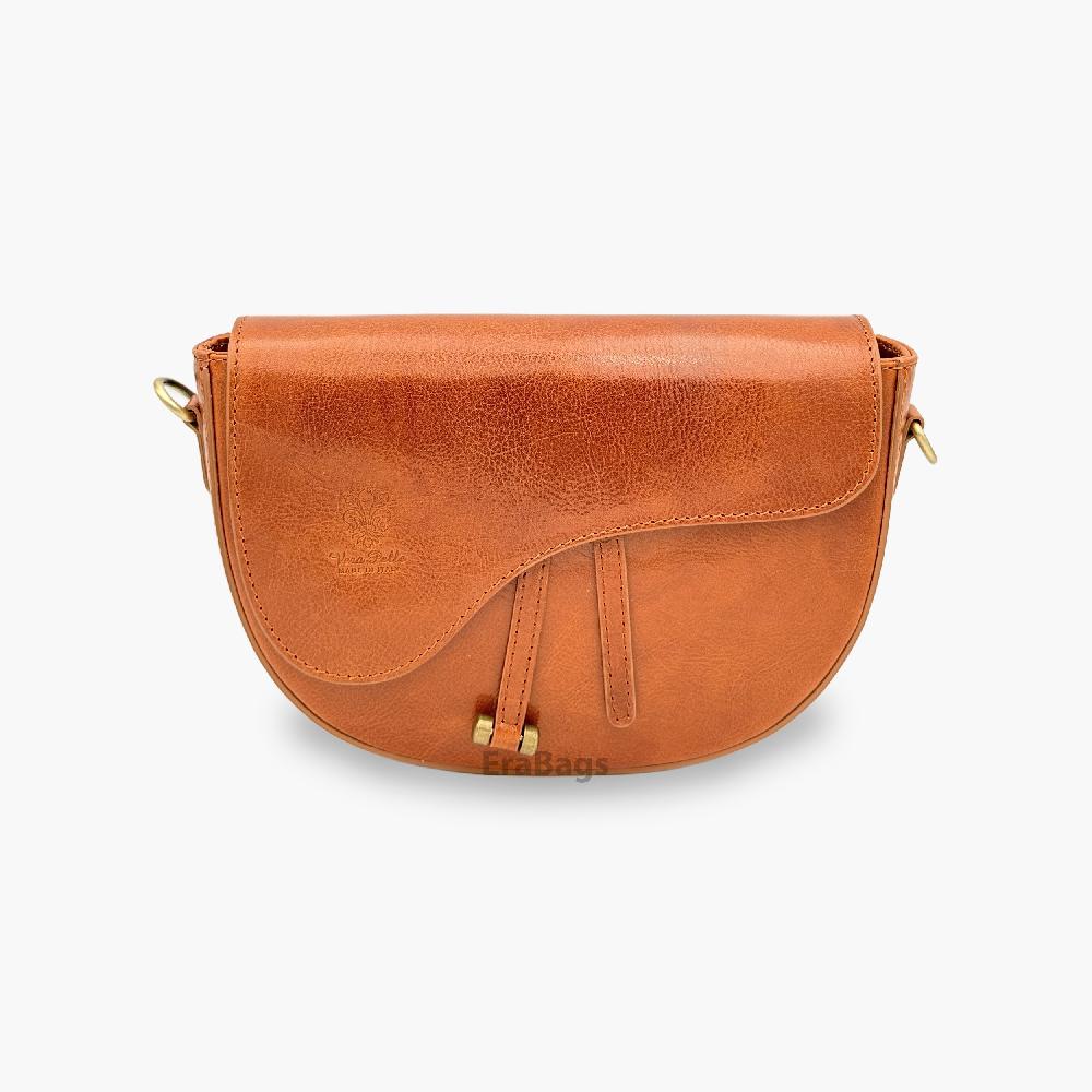 Buffered High Quality Genuine Leather Messenger Bag Made in Italy EB10099