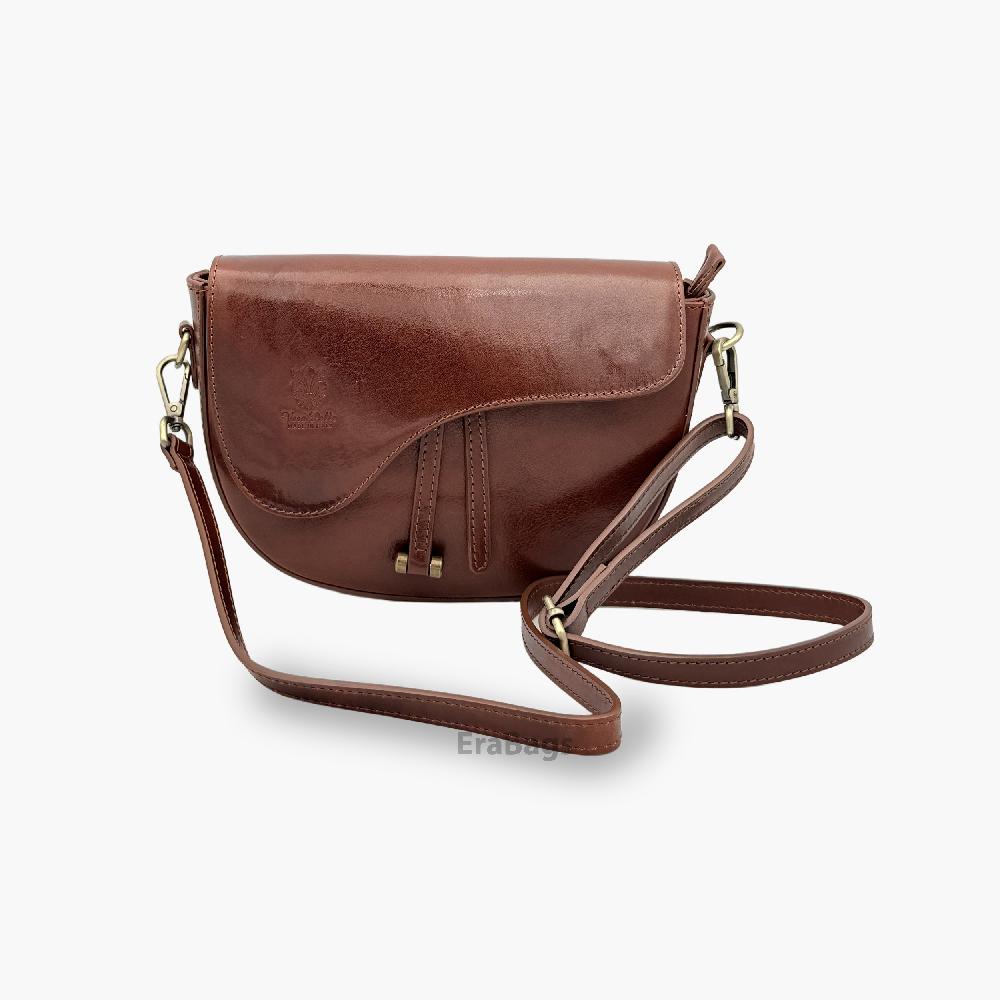 Buffered High Quality Genuine Leather Messenger Bag Made in Italy EB10099