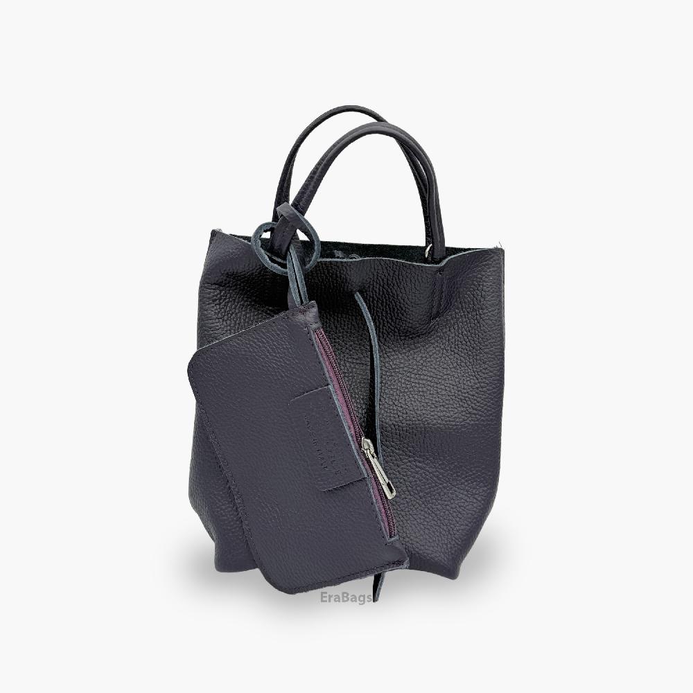 Borsa a mano in vera pelle, prodotta in Italia EB20002