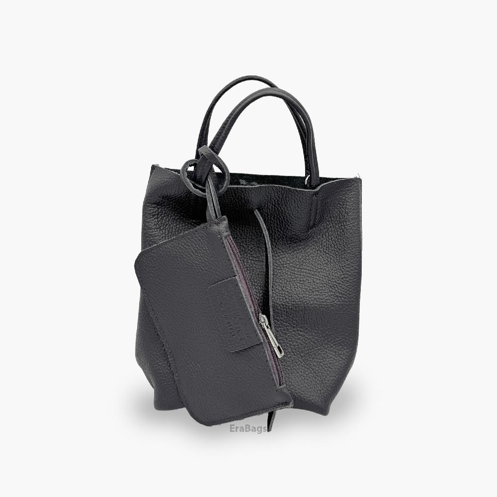 Borsa a mano in vera pelle, prodotta in Italia EB20002