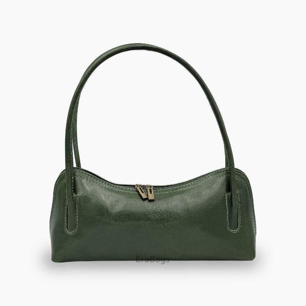 Borsa a tracolla in vera pelle tamponata prodotta in Italia EB20010
