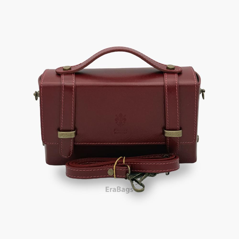 Genuine Buffered leather Handbag made in Italy EB20011