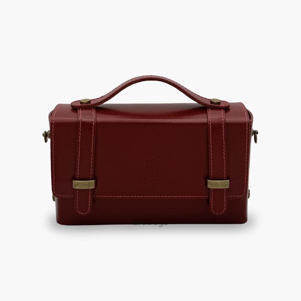 Borsa in vera pelle tamponata, prodotta in Italia EB20011