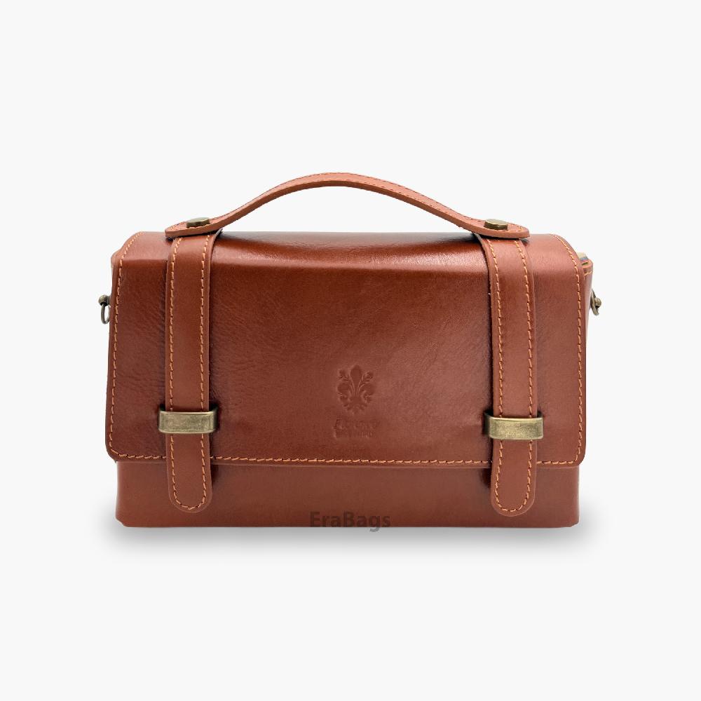 Genuine Buffered leather Handbag made in Italy EB20011