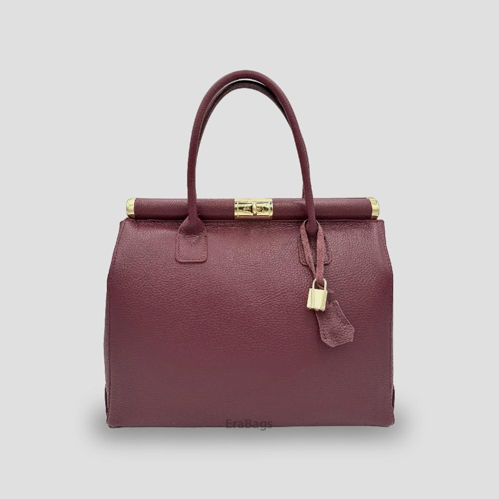 Borsa a mano in vera pelle, prodotta in Italia EB20012