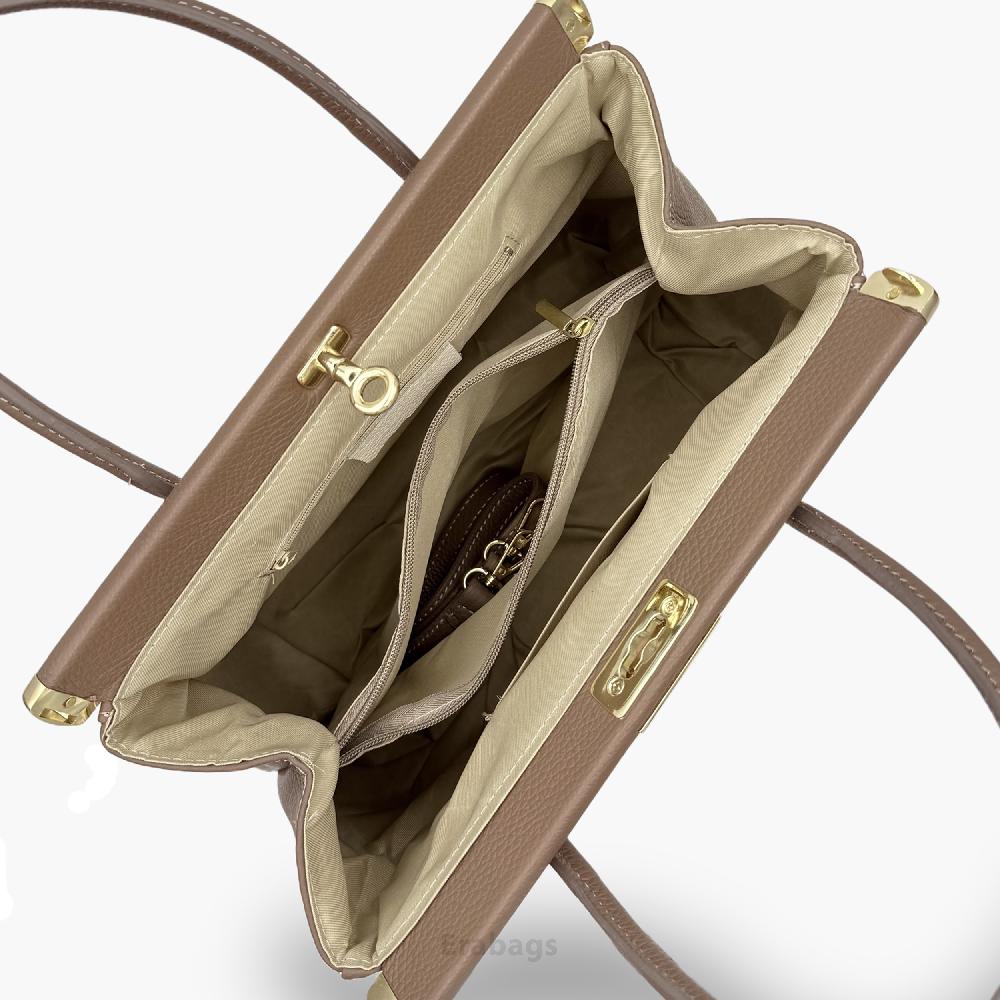 Borsa a mano in vera pelle, prodotta in Italia EB20012