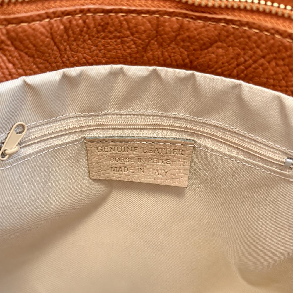 Handbag in Genuine Leather Made in Italy EB20017